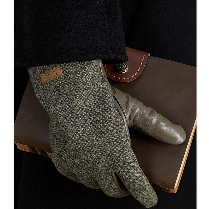 Wool Glove Lined - Мужские зимние перчатки с сенсорным экраном,