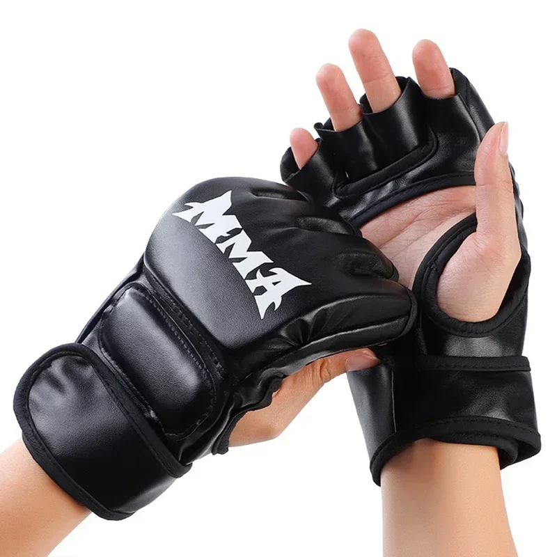 Motorcycle Glove Knuckle - Профессиональные боксерские тренировочные перчатки без пальцев