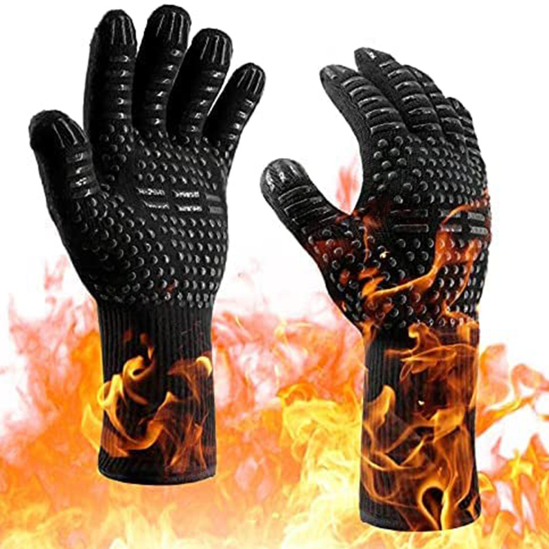 Heat Resistant Glove - Пара термостойких огнеупорных силиконовых перчаток для