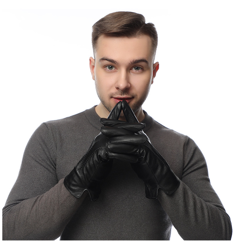 Wool Glove Lined - Зимние перчатки из натуральной овчины, мужские