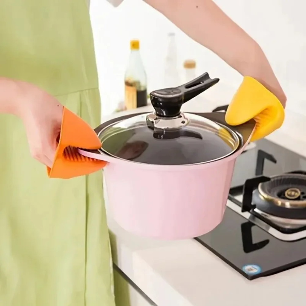 Oven Mitt Silicone - 4/2 шт. особо толстые силиконовые термостойкие