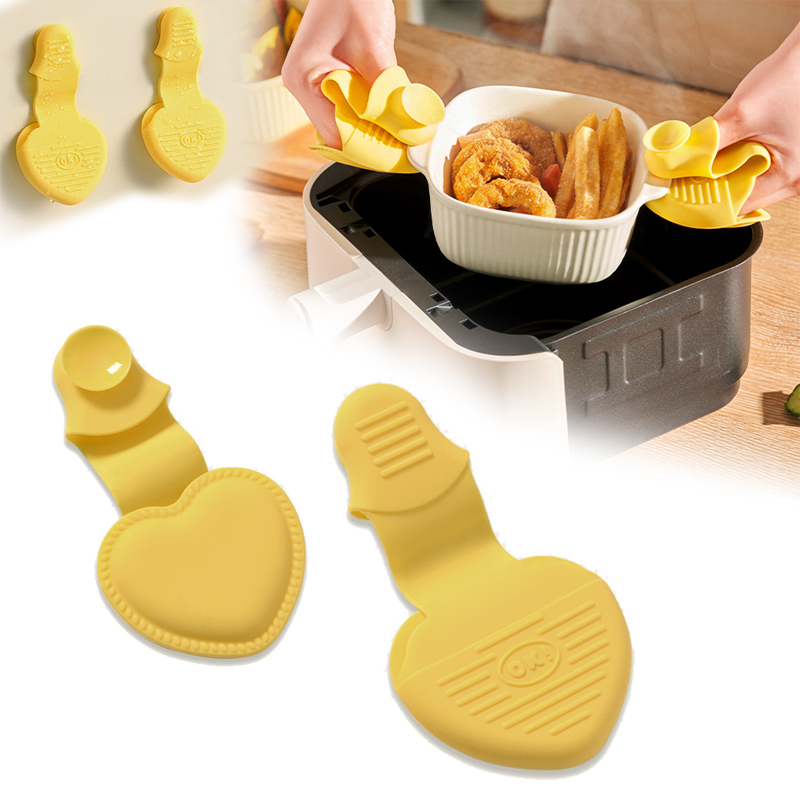 Oven Mitt Silicone - 2 силиконовых термостойких прихватки-щипцы для духовки,