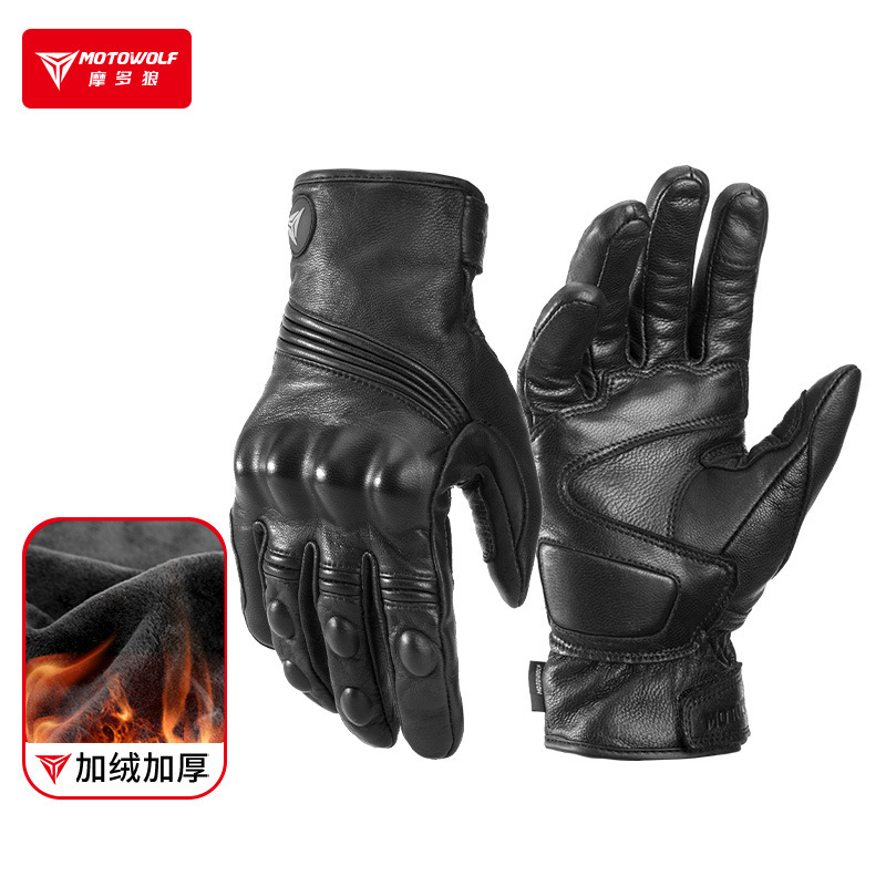 Motorcycle Glove Knuckle - Зимние мотоциклетные перчатки для мужчин и