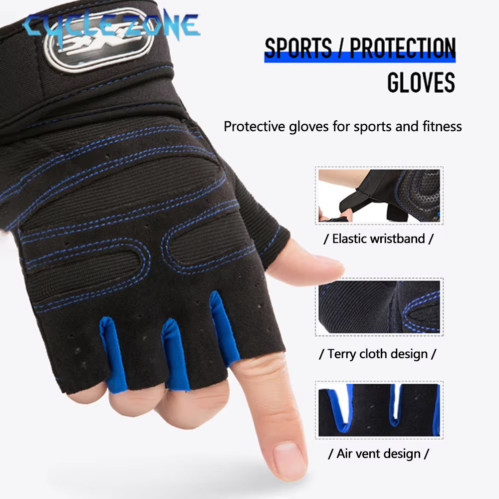 Workout Glove Gym - 3 пары противоскользящих велосипедных перчаток без