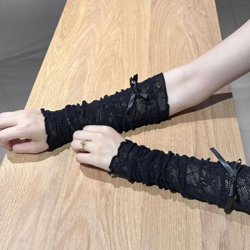 Fingerless Glove Knit - Женские готические перчатки без пальцев из