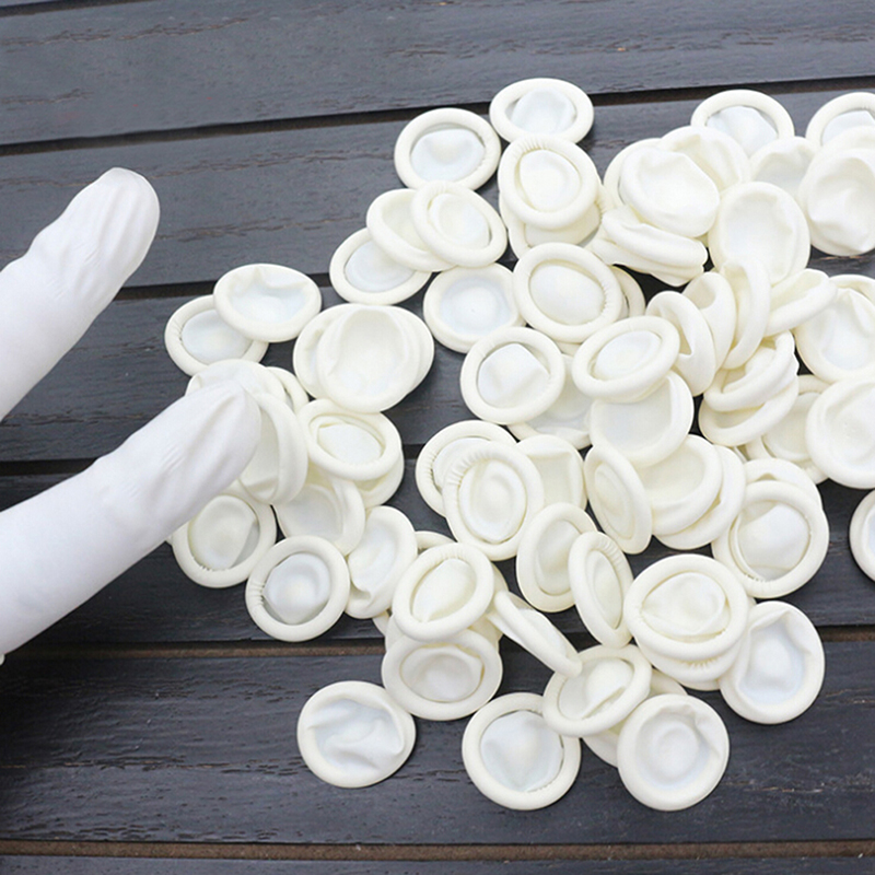 Latex Disposable Glove - 20/100 шт. одноразовые латексные напальчники, защитные