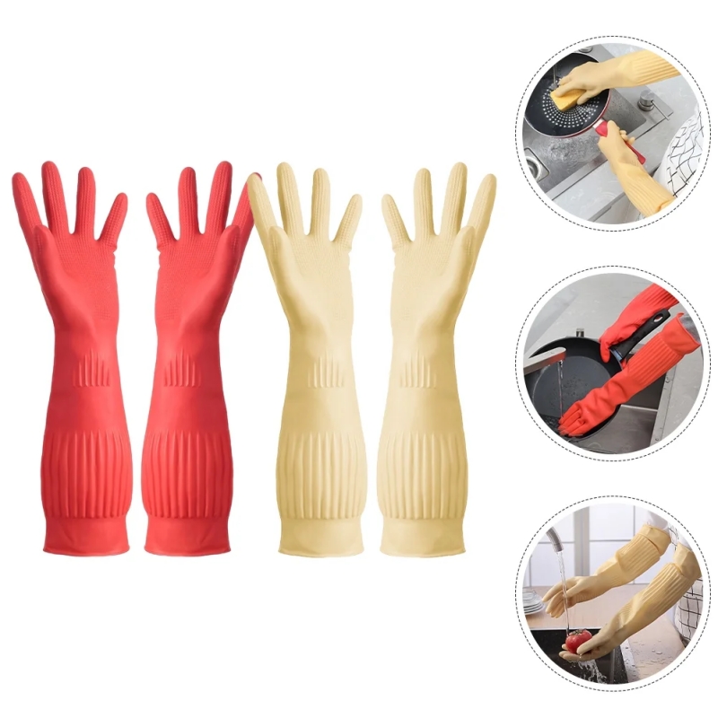 Dish Glove Rubber - Резиновые перчатки для мытья посуды, многоразовые