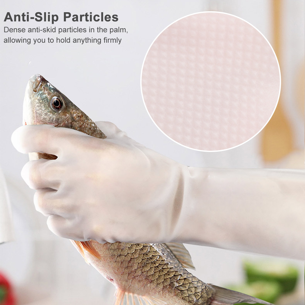 Dish Glove Rubber - 1 пара водонепроницаемых дышащих перчаток для