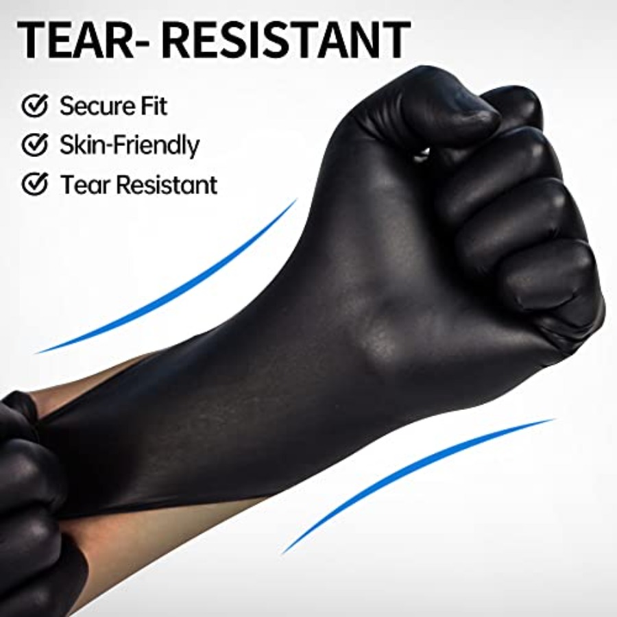 Медицинские черные нитриловые  – обзор и цена Exam Glove Nitrile