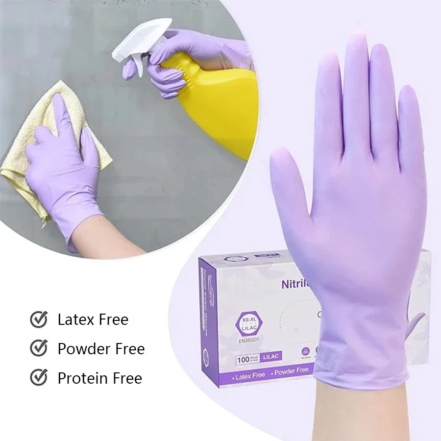 10/20/50/100 шт. фиолетовые од – обзор и цена Nitrile Mechanic Glove