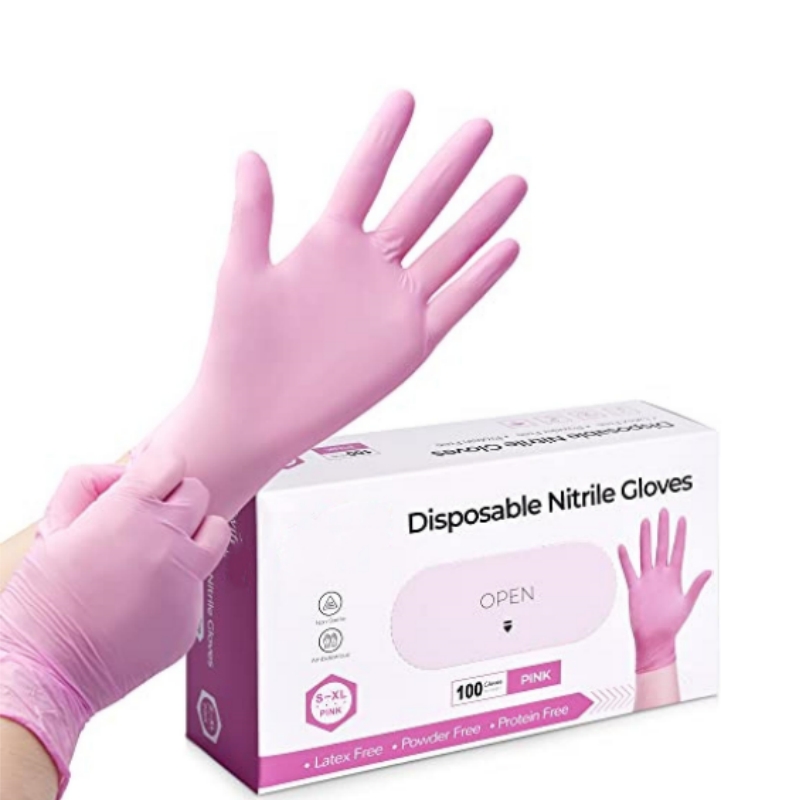 Розовые нитриловые одноразовые – обзор и цена Latex Disposable Glove