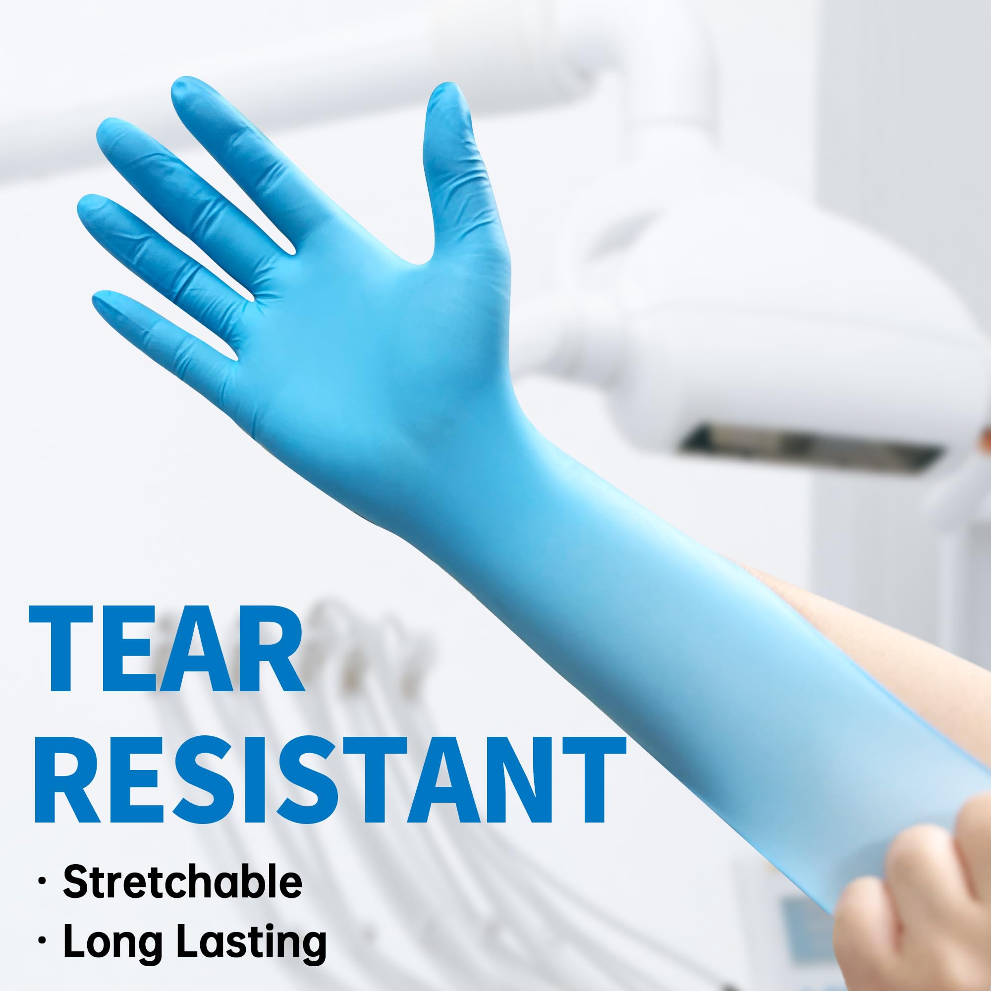 Синие нитриловые одноразовые с – обзор и цена Exam Glove Nitrile