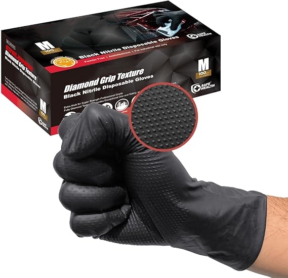 Черные нитриловые перчатки, од – обзор и цена Nitrile Mechanic Glove