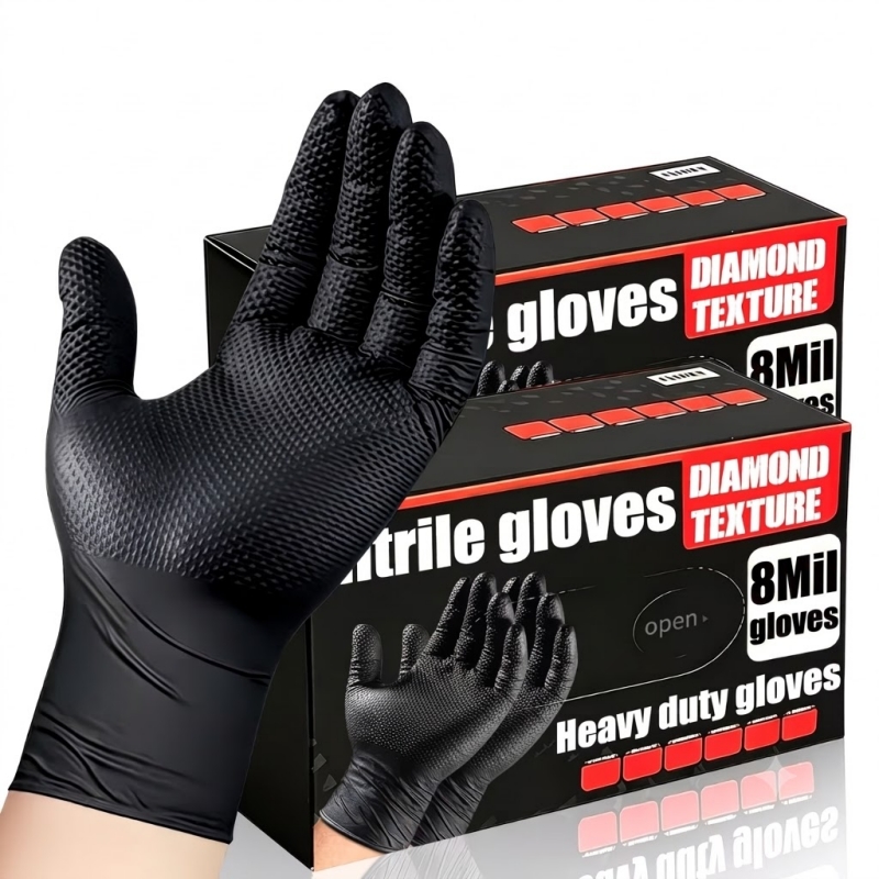 Прочные черные промышленные ни – обзор и цена Nitrile Mechanic Glove