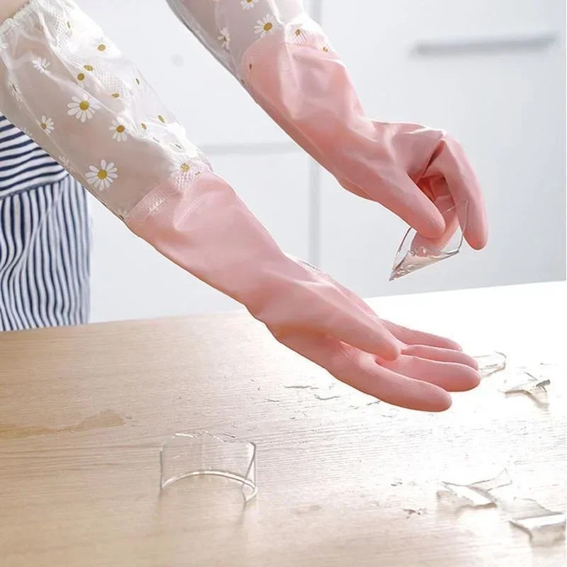 Резиновые перчатки с длинными  – обзор и цена Dish Glove Rubber