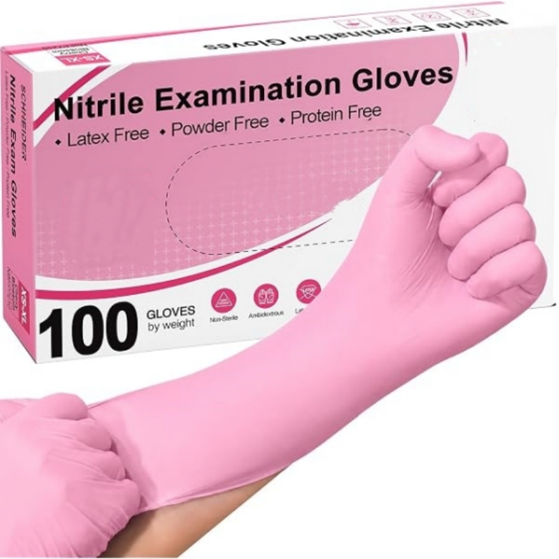 100-200 шт. розовых нитриловых – обзор и цена Rubber Glove Cleaning