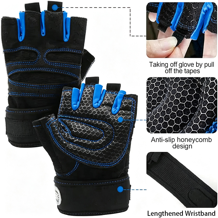 3 пары противоскользящих велос – обзор и цена Workout Glove Gym