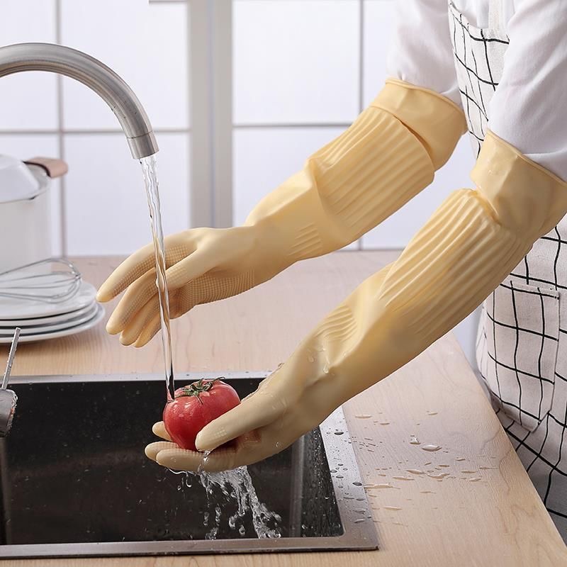 Длинные многоразовые резиновые – обзор и цена Dish Glove Rubber