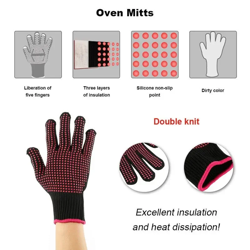 1 пара нескользящих силиконовы – обзор и цена Oven Mitt Silicone