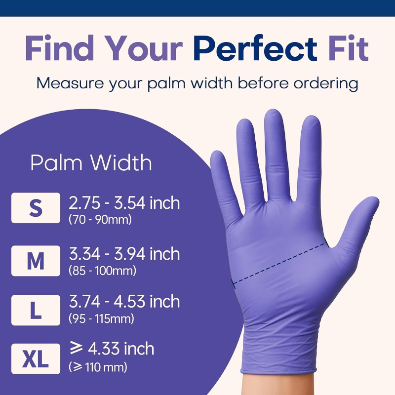Одноразовые перчатки фиолетовы – обзор и цена Exam Glove Nitrile