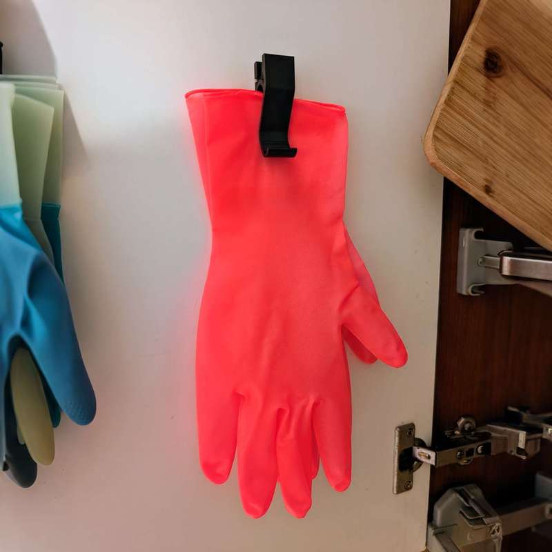 Настенный пружинный зажим-держ – обзор и цена Rubber Glove Cleaning