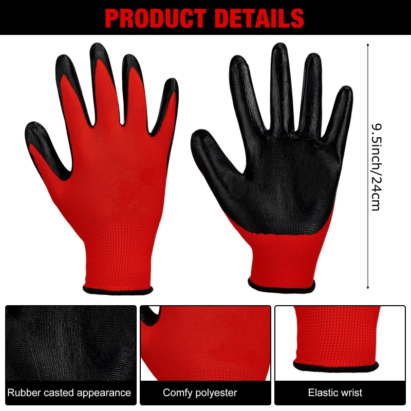 4/20 шт. рабочие перчатки с ни – обзор и цена Nitrile Mechanic Glove