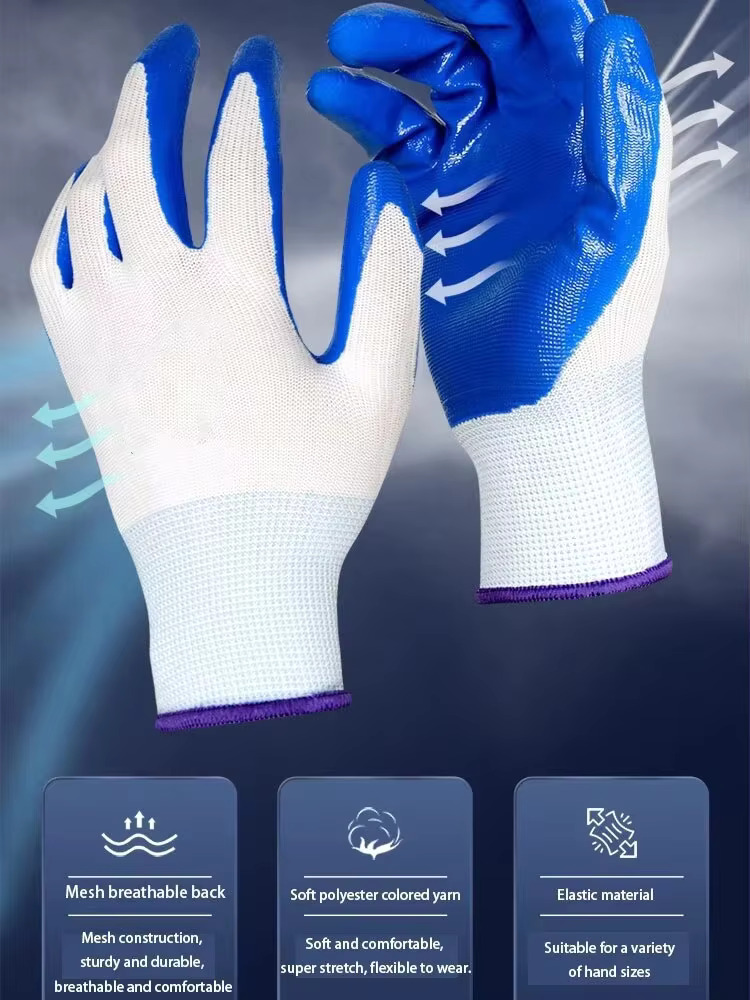 3 пары нескользящих износостой – обзор и цена Nitrile Mechanic Glove