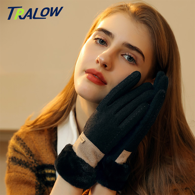 Женские зимние вязаные перчатк – обзор и цена Wool Glove Lined