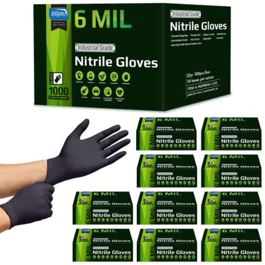Перчатки Inspire HEAVY DUTY OR – обзор и цена Nitrile Mechanic Glove