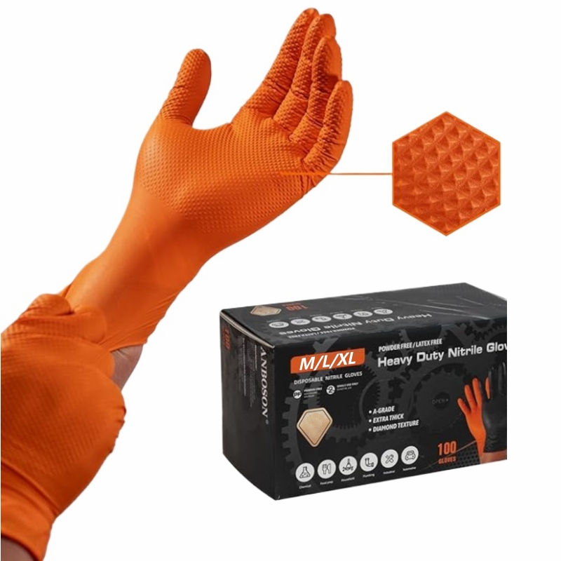 Прочные оранжевые нитриловые п – обзор и цена Nitrile Mechanic Glove