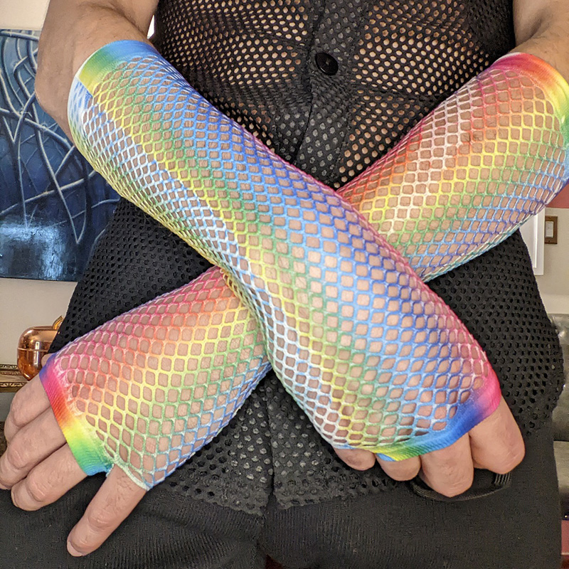 Пара женских длинных перчаток- – обзор и цена Fingerless Glove Knit