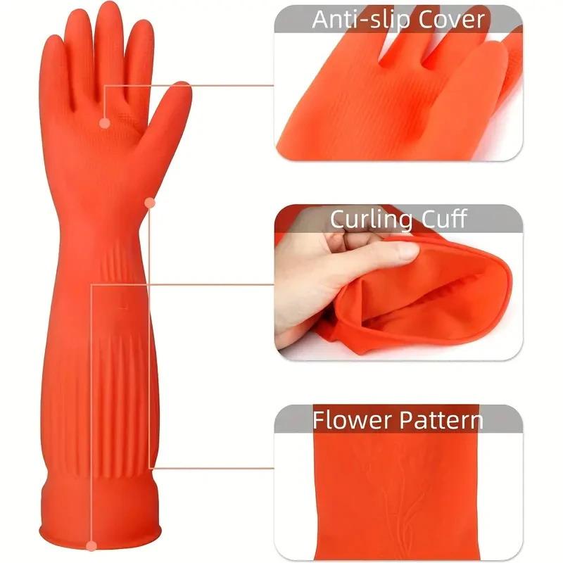 Длинные многоразовые резиновые – обзор и цена Rubber Glove Cleaning