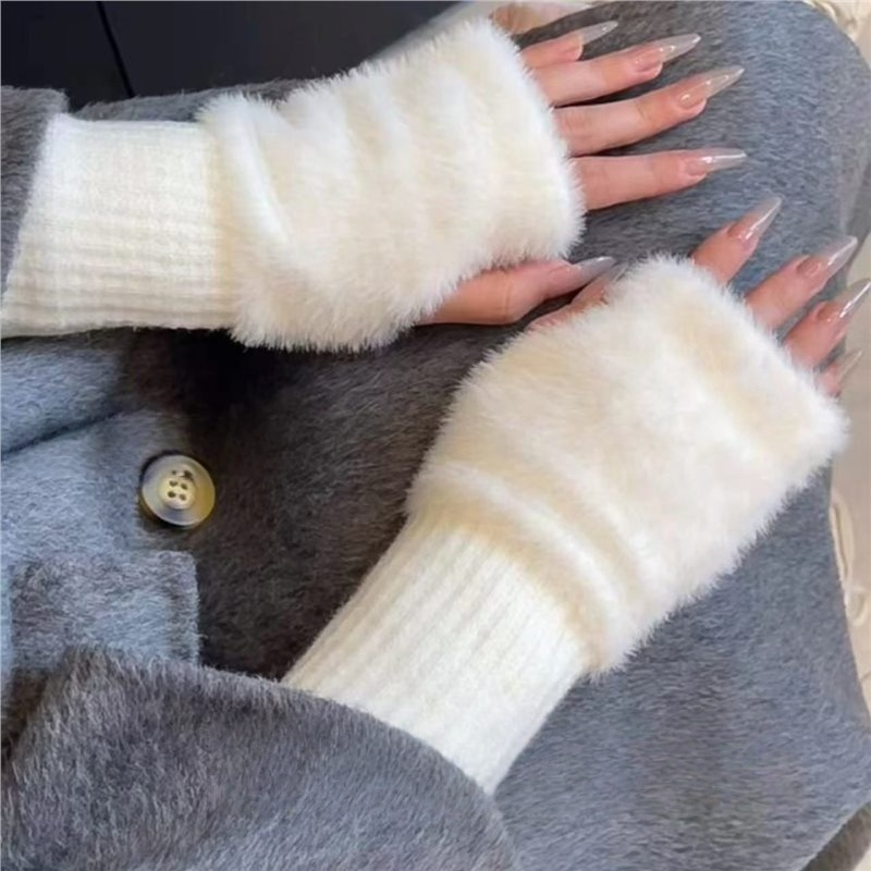 Новые мягкие зимние полупальце – обзор и цена Fingerless Glove Knit