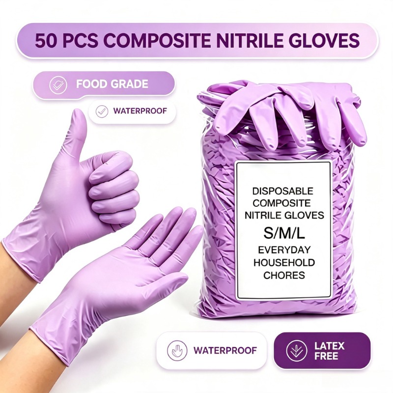 50 шт. одноразовых нитриловых  – обзор и цена Exam Glove Nitrile